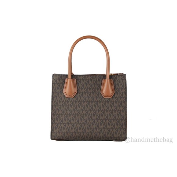 NEW Michael Kors Mercer Medium Messenger Crossbody Brown Leather Handbag Purse - Picture 4 of 9